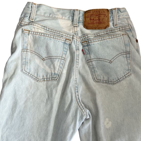 Levi’s VTG 80s Mom Button Fly Jeans Light Wash Tapered USA Women Size XS… - Picture 8 of 15